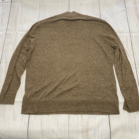 Smartwool 1/4 zip up men’s sweater XL merino blend light brown - Picture 6 of 13